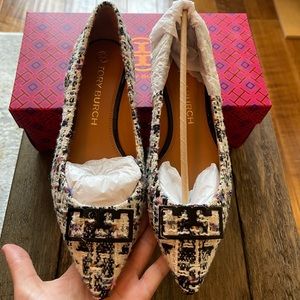 Gorgeous NWT Tory Burch Tweed Flats